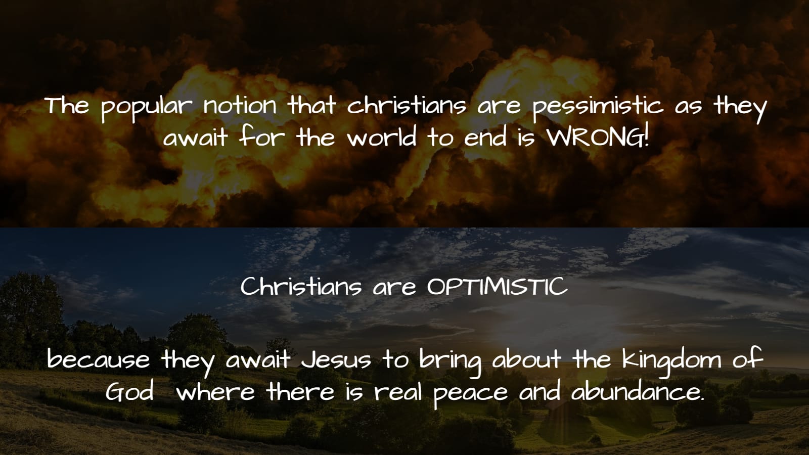 christians are optimistic