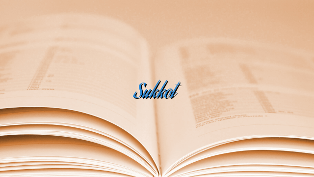 Sukkot