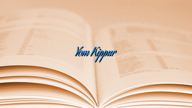 Yom Kippur