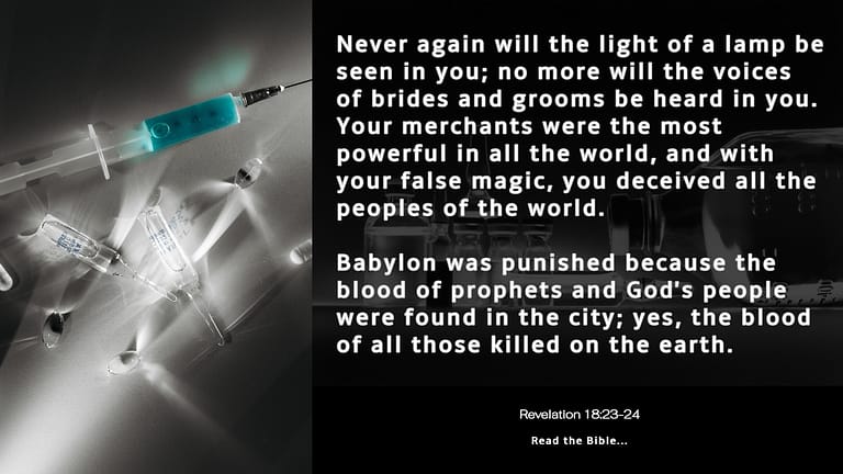 With your false magic, you deceived all the peoples of the world